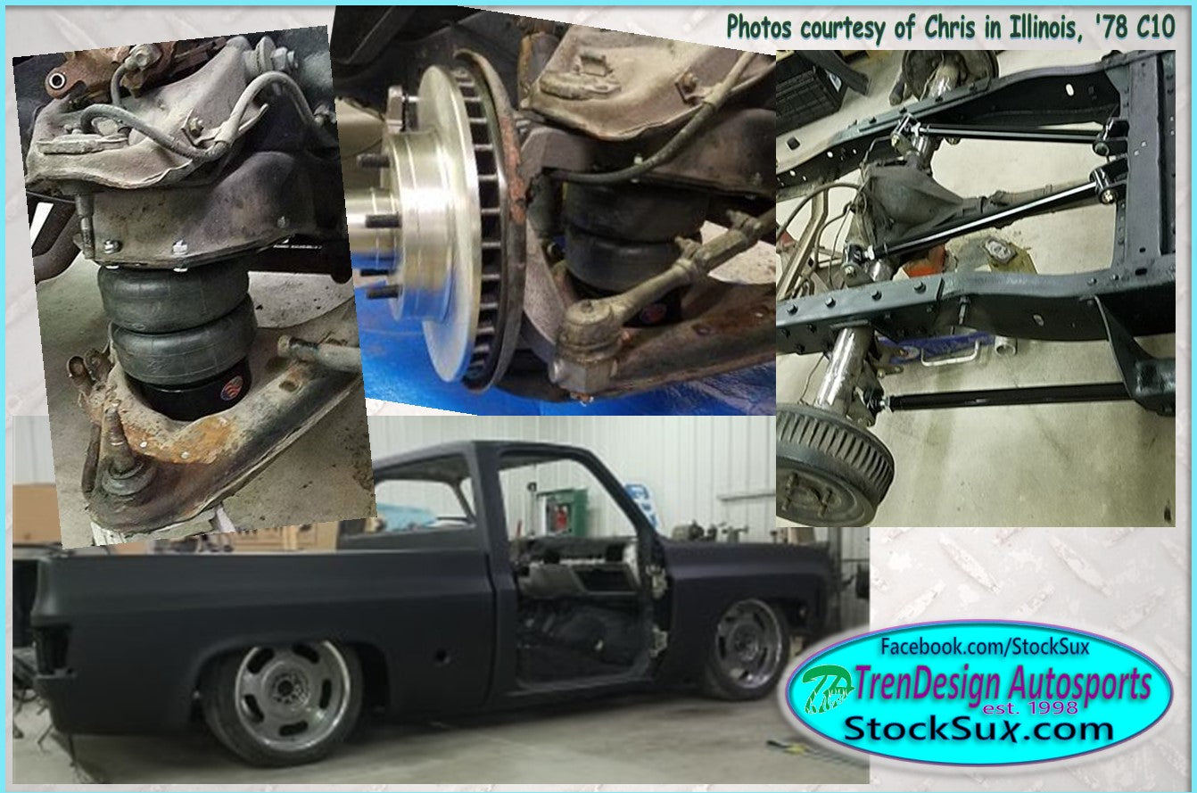 C10 with leafsprings "4-Barrel" Air Bag Kit