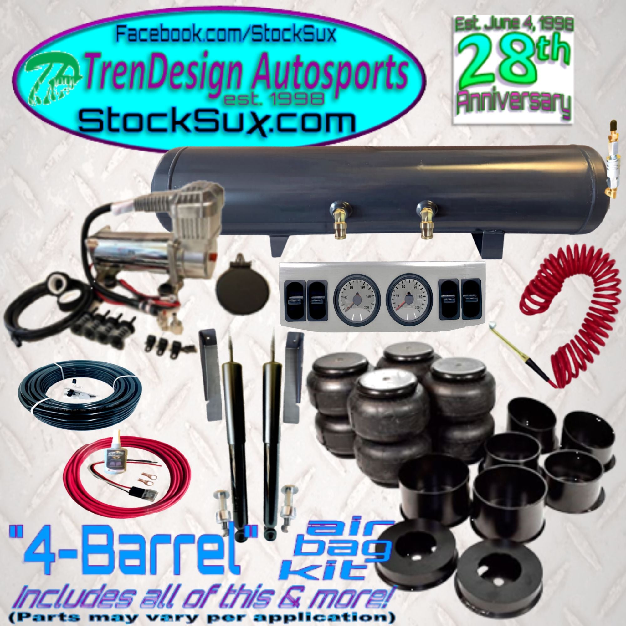 "4-Barrel" Air Bag Kit