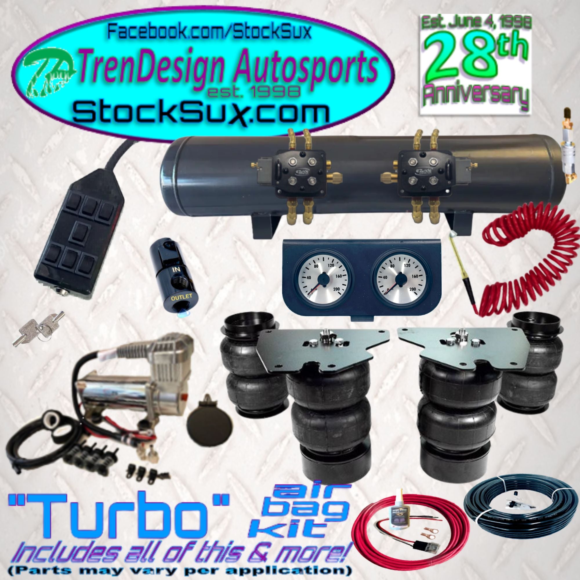 C10 '63-72 (4 coils) "Turbo" Air Bag Kit