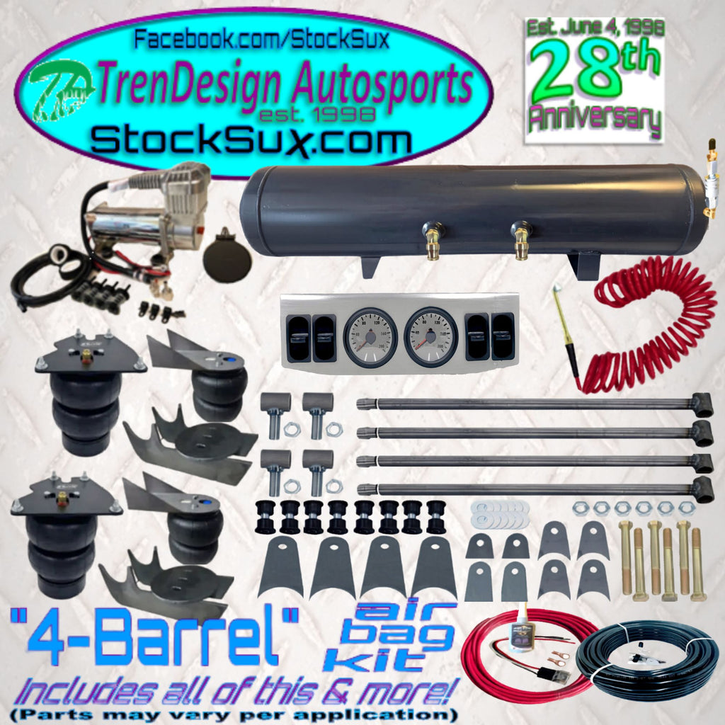 C10 with leafsprings "4-Barrel" Air Bag Kit