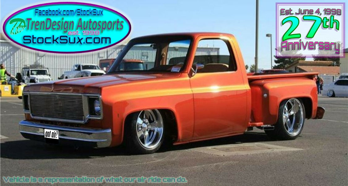 C10 with leafsprings "4-Barrel" Air Bag Kit